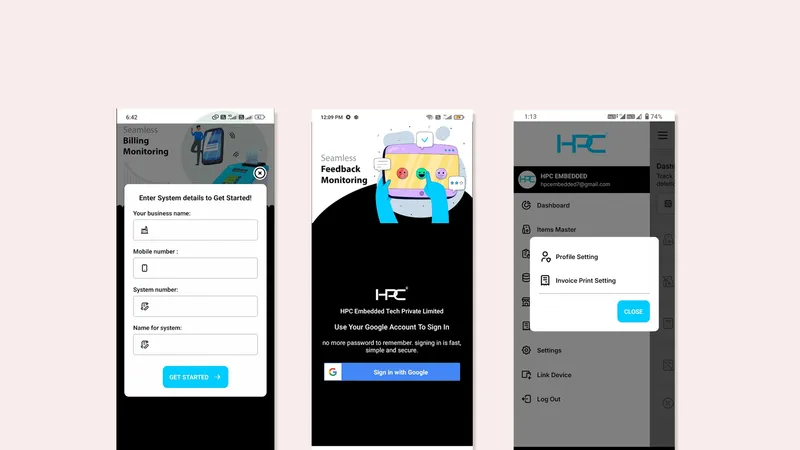 HPC custom business management web application